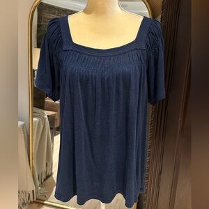 Time and Tru Navy Blue Shirt